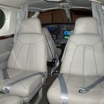 Interior of Cessna airplane